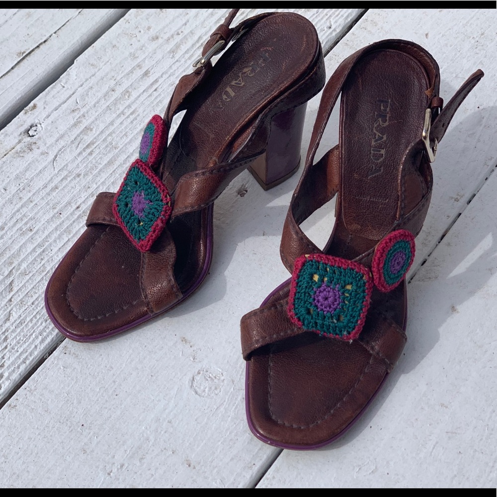 Vintage Prada Macrame Shoes